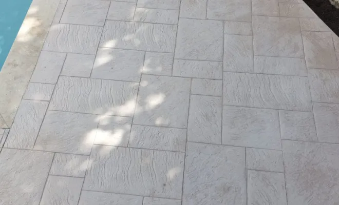 Création d'une terrasse de piscine à Ambérieu-en-Bugey, Annecy, DECO BETON EXTERIEUR